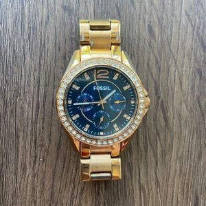 Rose gold Fossil Watch